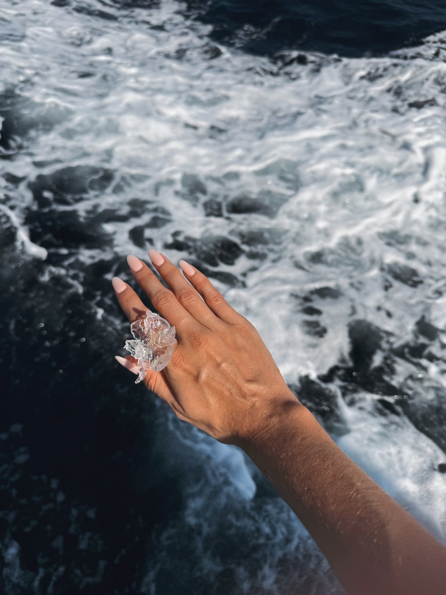 Bague Fleur de Jonquille Nº1 - Transparente