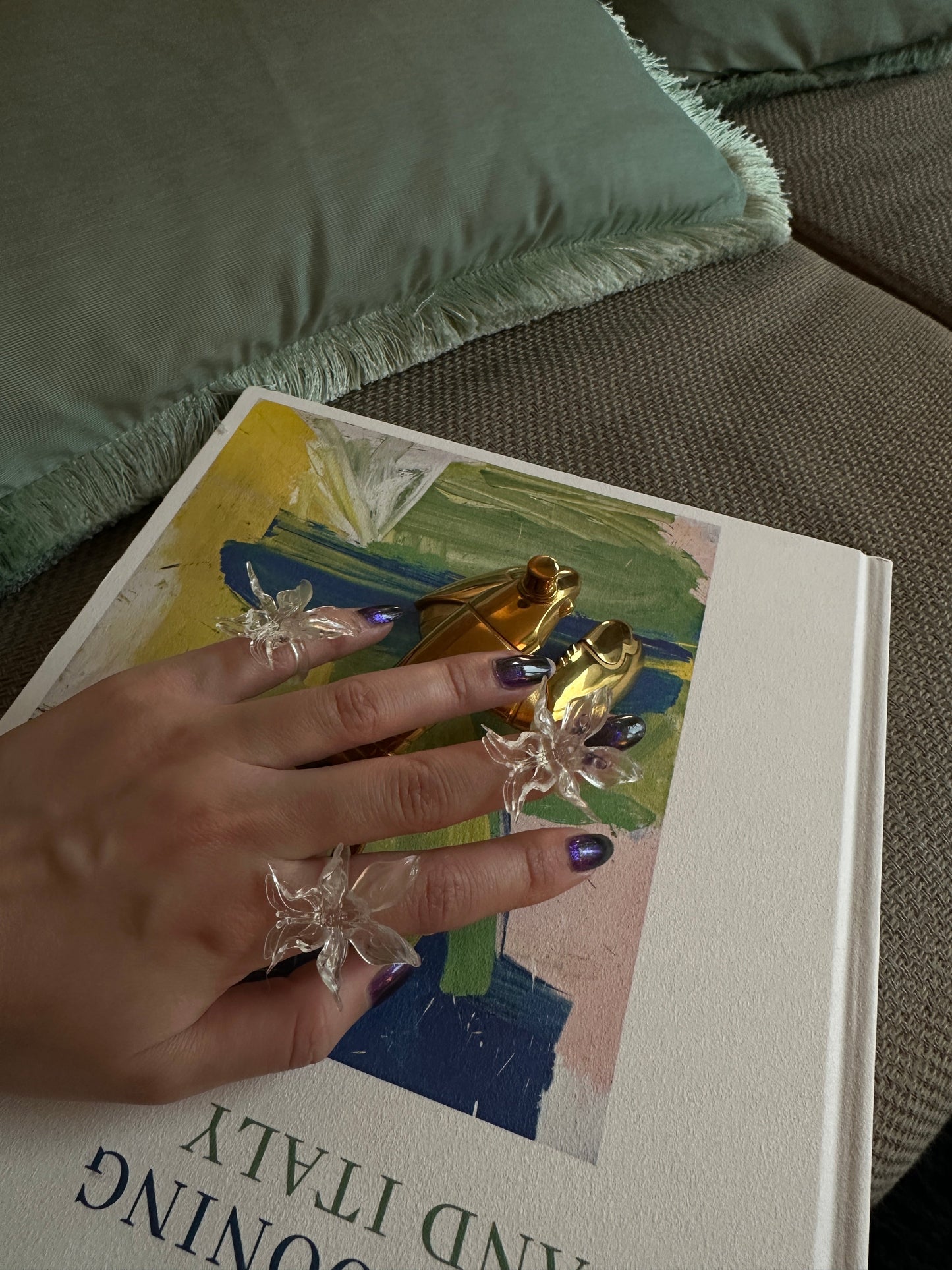 Mini Orchid Whisper Ring - Clear