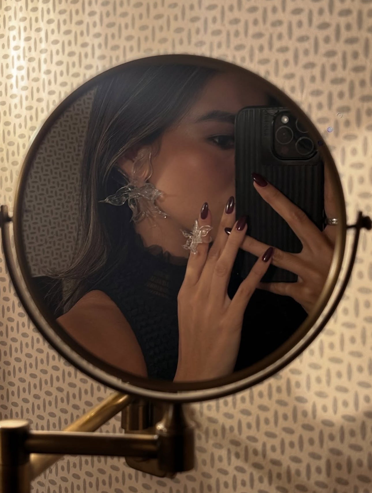 Mini Orchid Whisper Ring - Clear