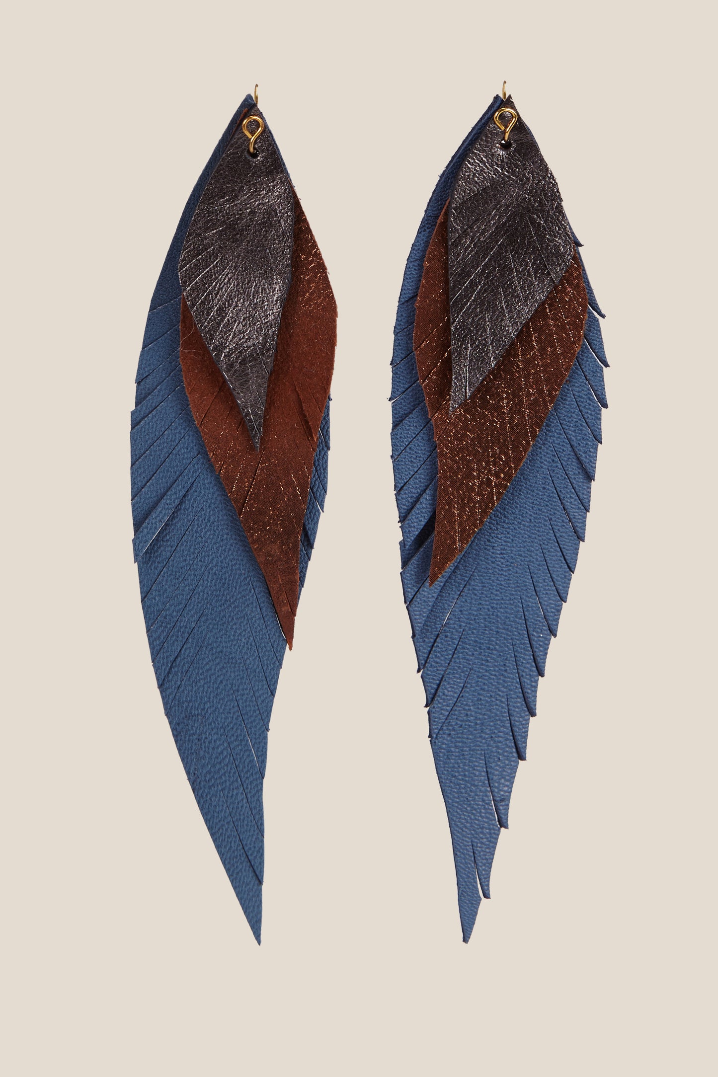 Pluma Grande Azul Indigo
