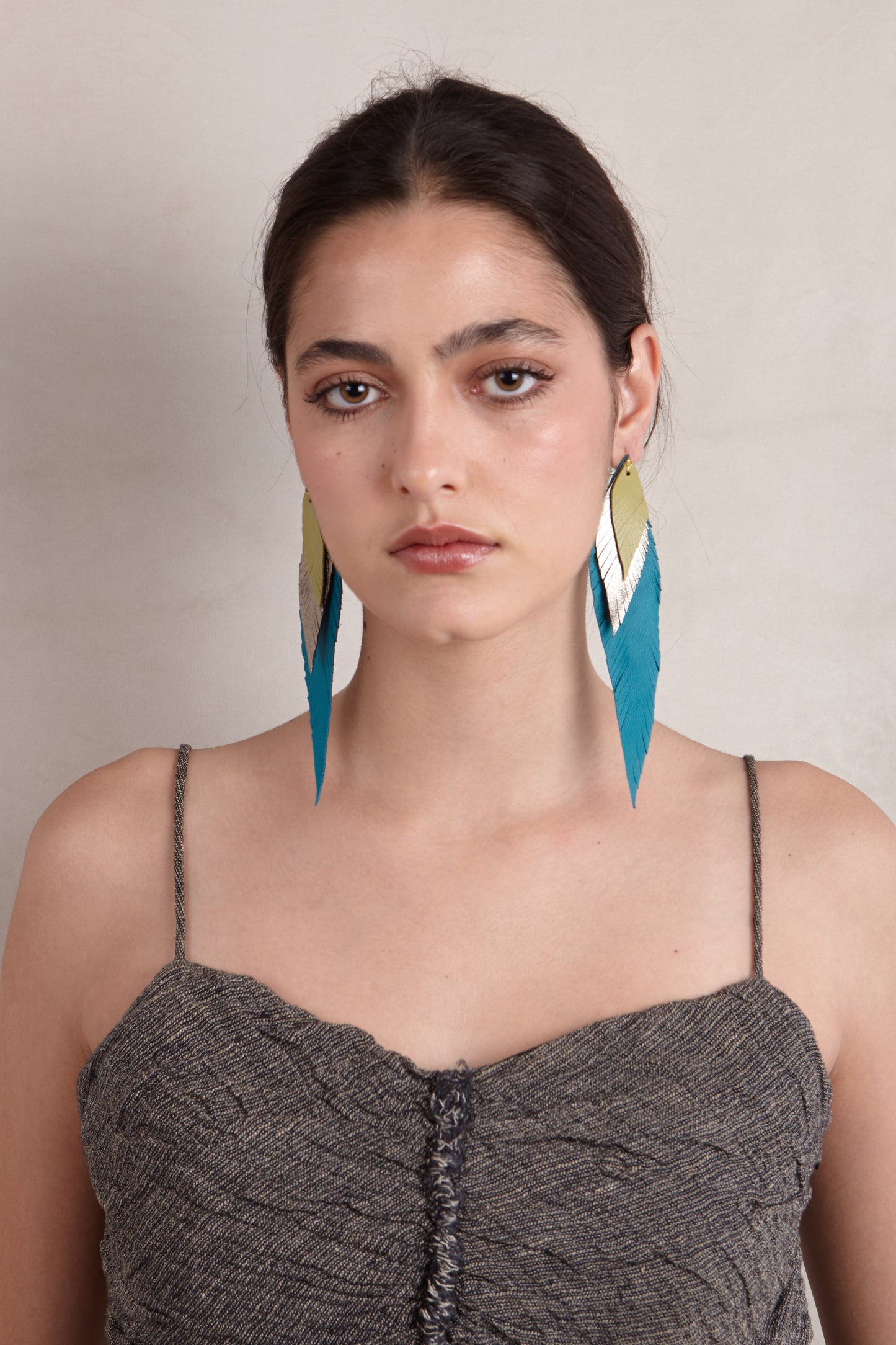 Pluma Grande Azul Tropical