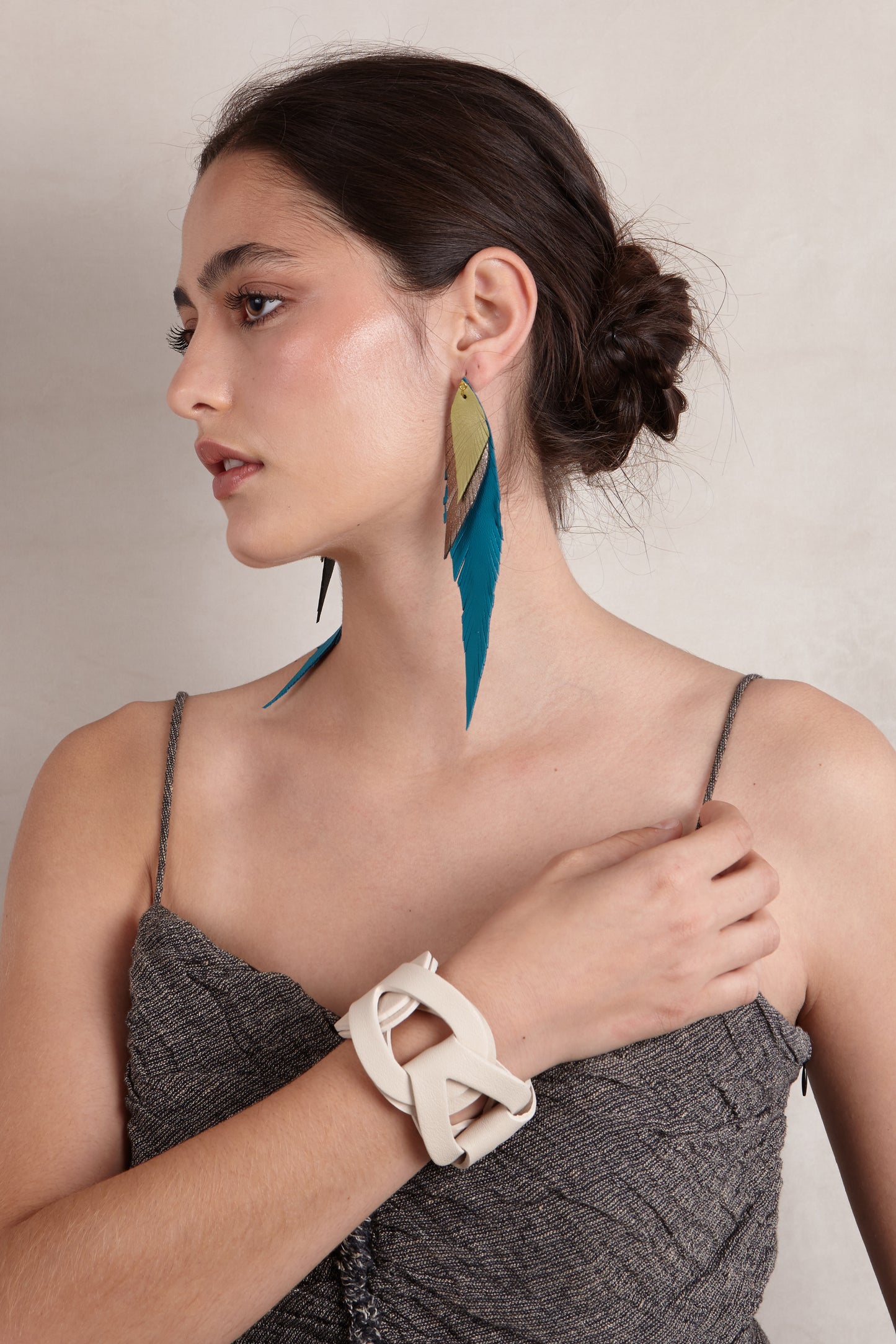 Pluma Grande Azul Tropical