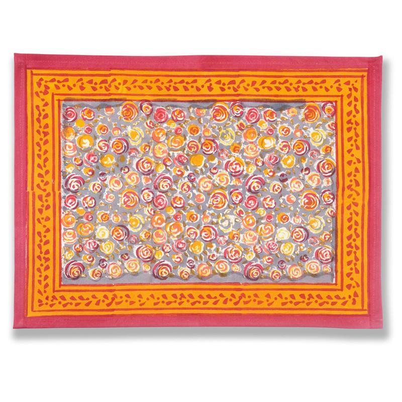 Set de table Renoncule Vert Rouge