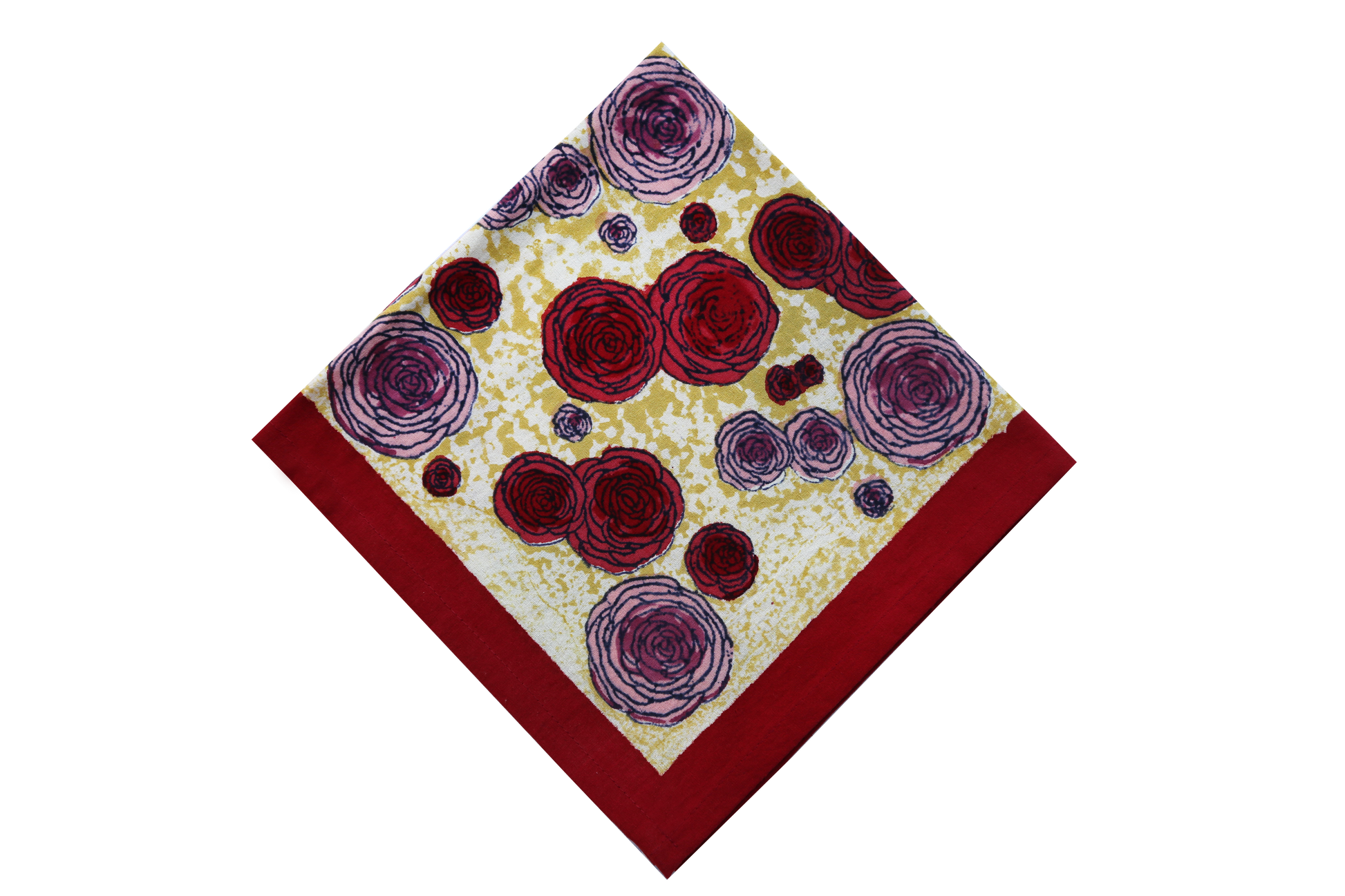 Set de table Renoncule Vert Rouge