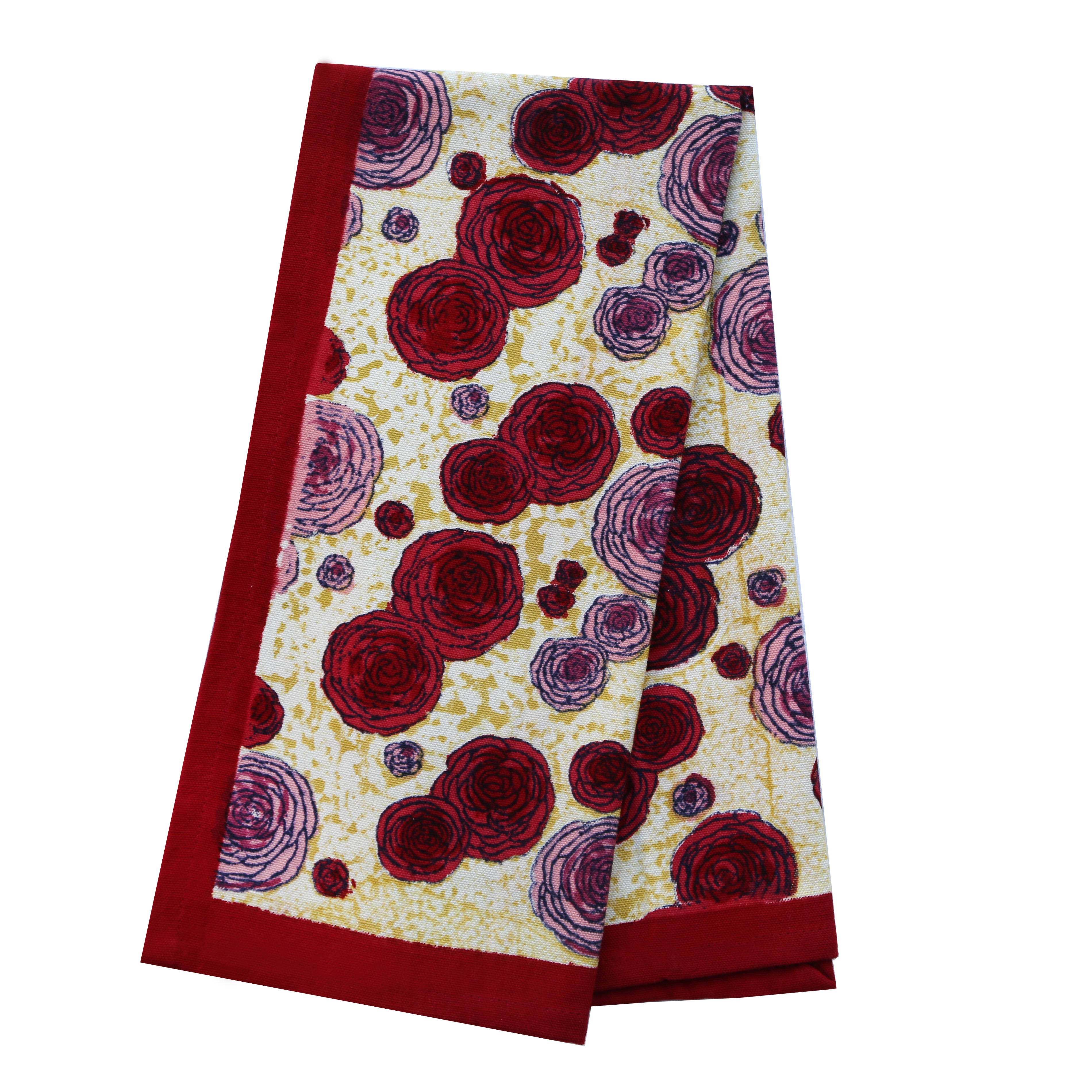 Set de table Renoncule Vert Rouge