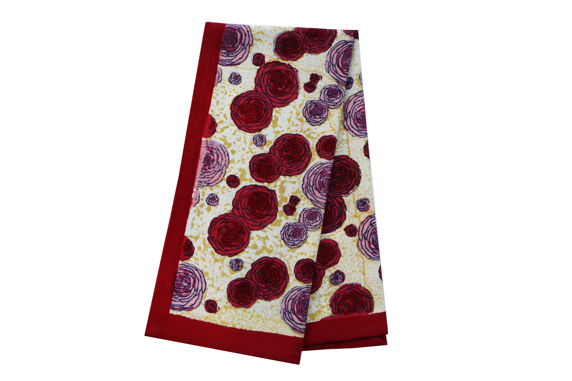 Set de table Renoncule Vert Rouge