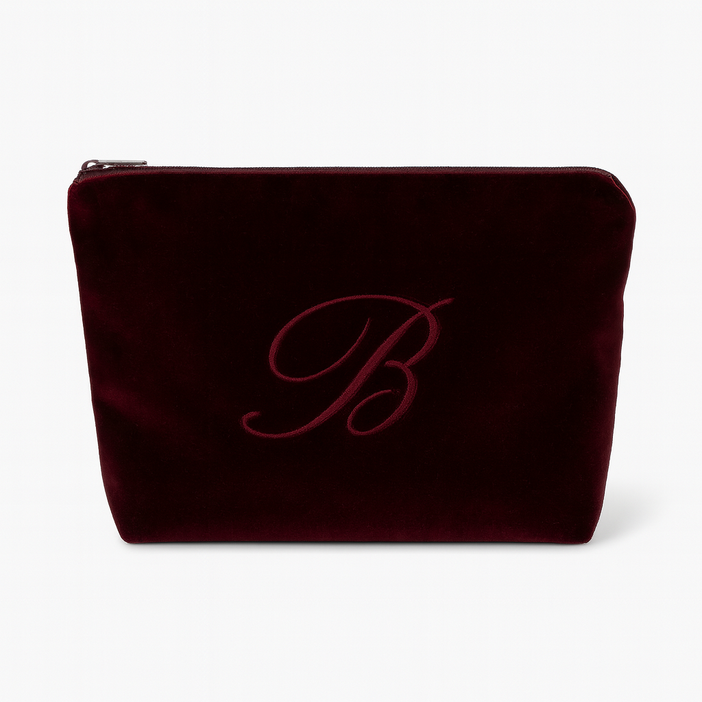 Burgundy pouch