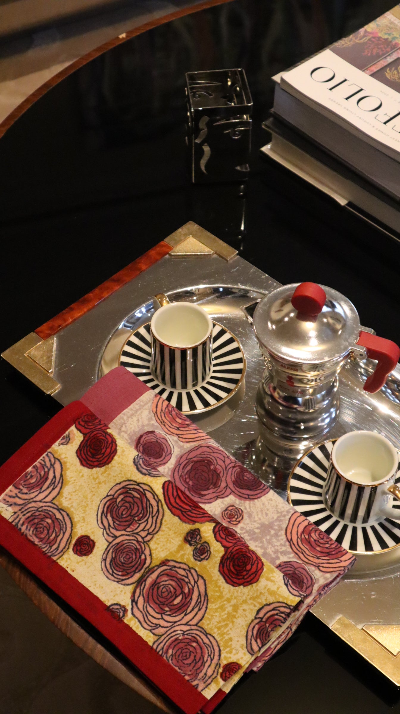 Set de table Renoncule Vert Rouge