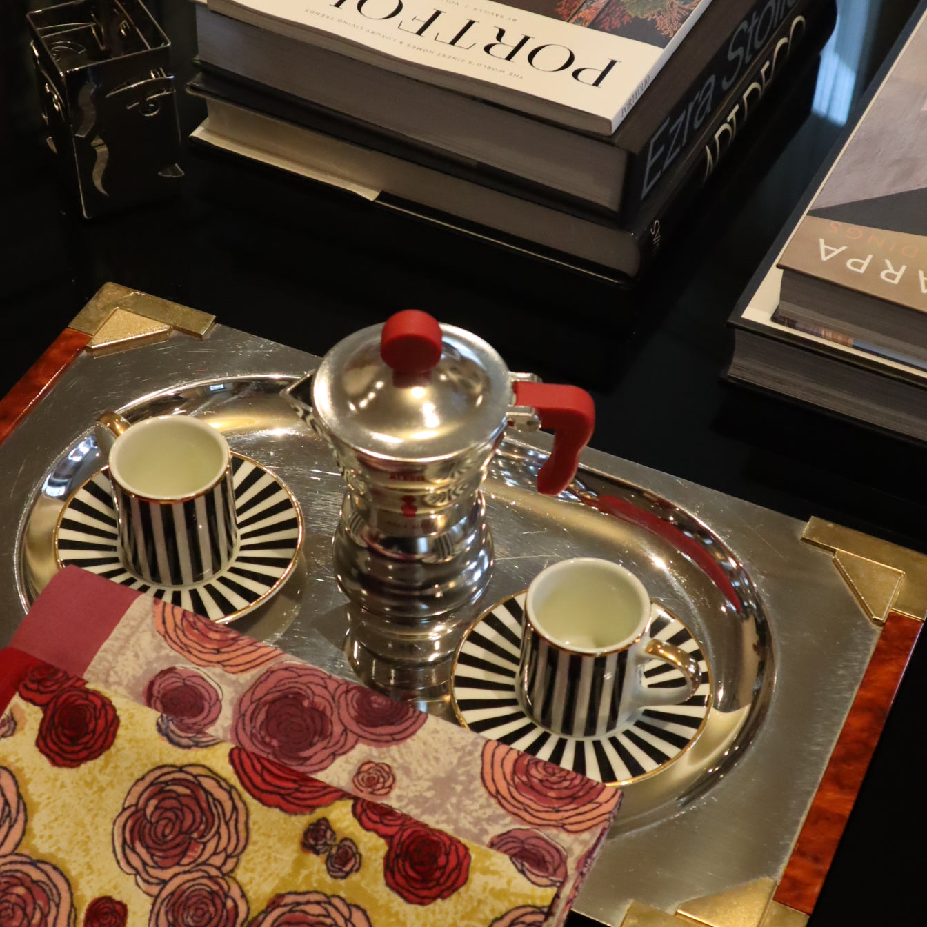 Set de table Renoncule Vert Rouge