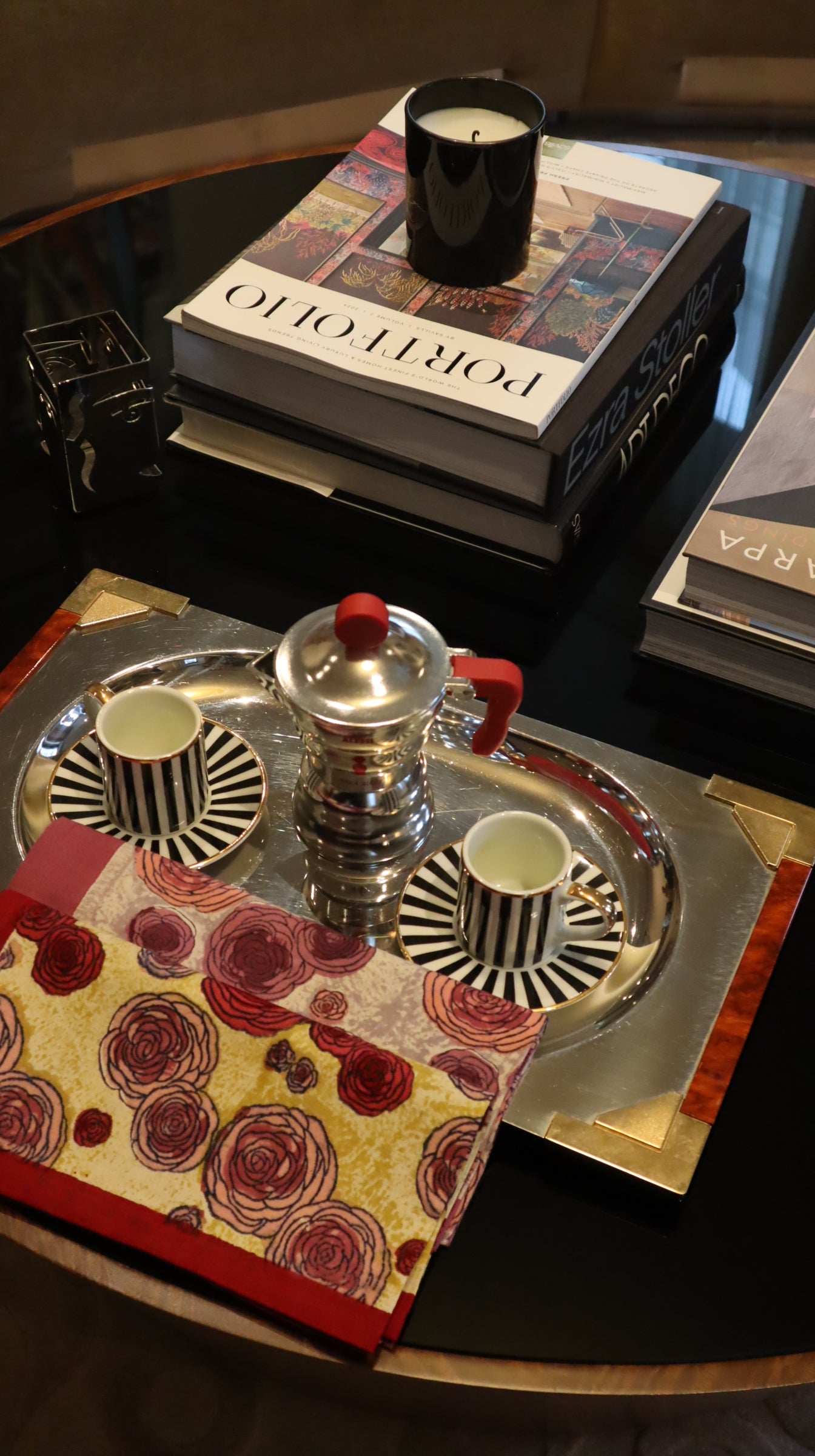 Set de table Renoncule Vert Rouge