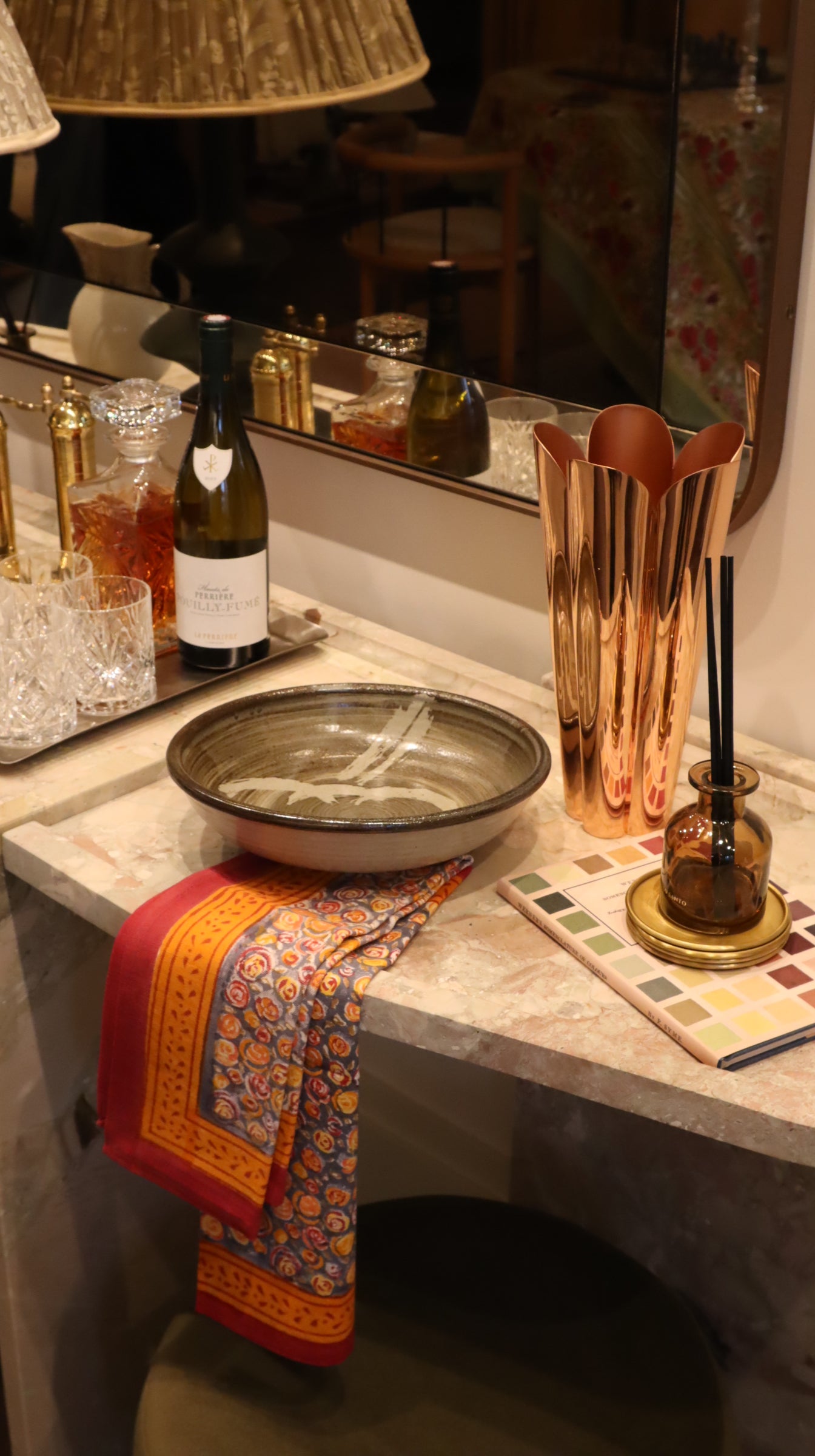 Set de table Renoncule Vert Rouge