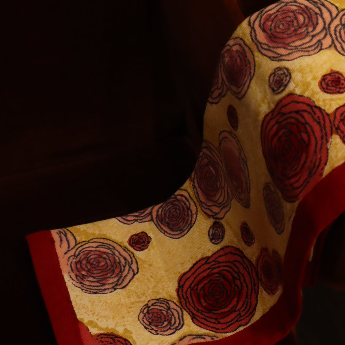 Set de table Renoncule Vert Rouge