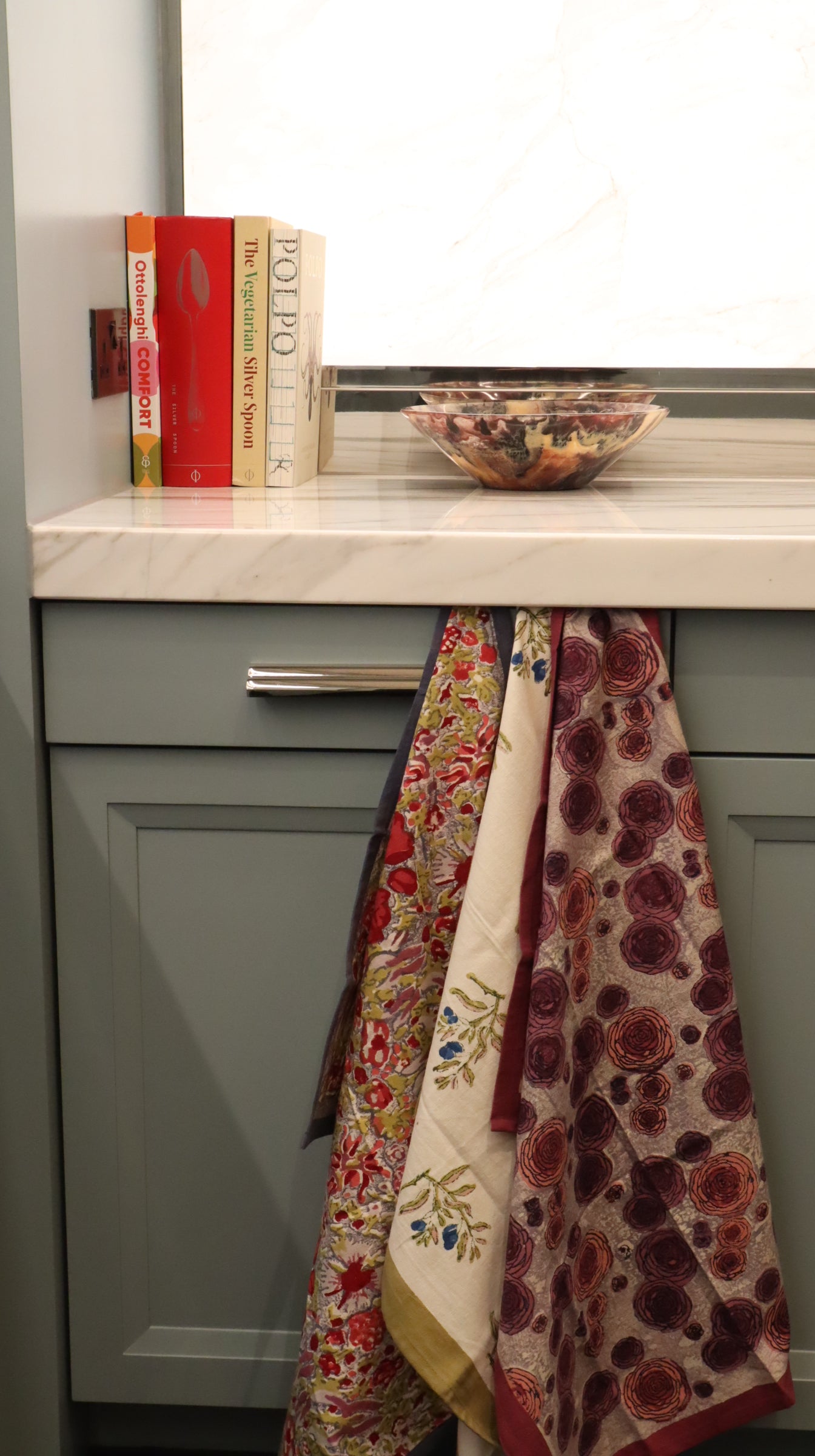 Set de table Renoncule Vert Rouge